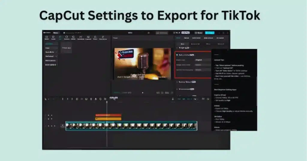 CapCut Settings to Export for TikTok