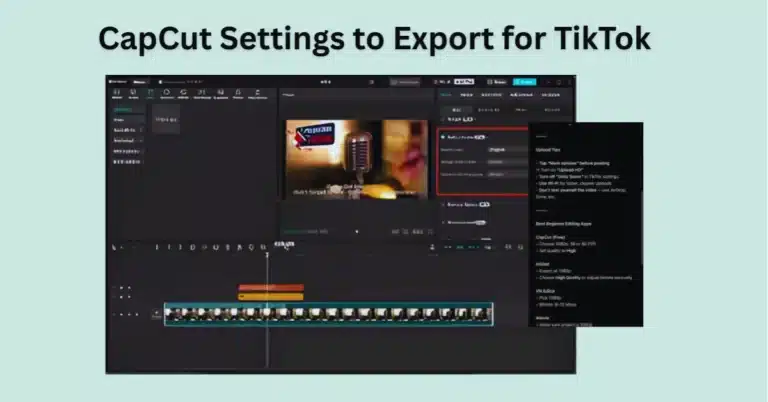CapCut Settings to Export for TikTok