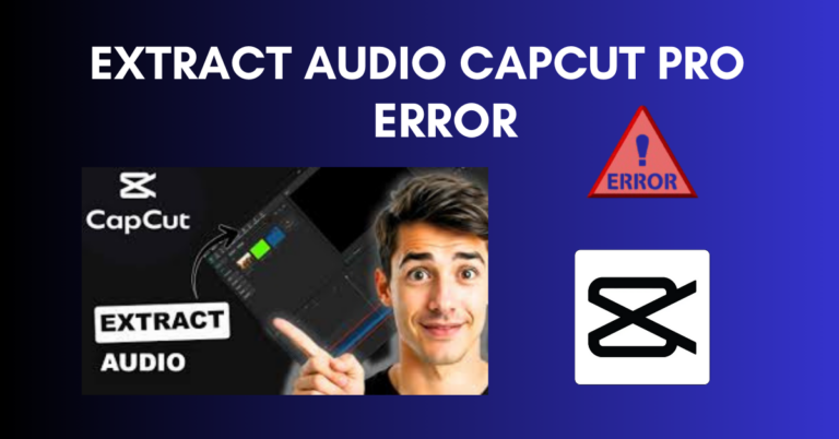 Extract Audio CapCut Pro Error
