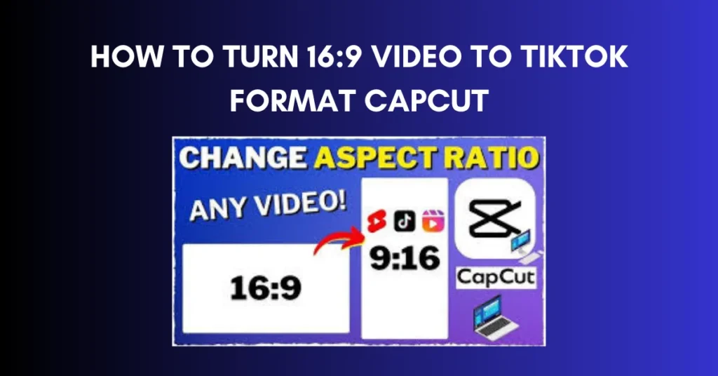How to Turn 169 Video to TikTok Format CapCut